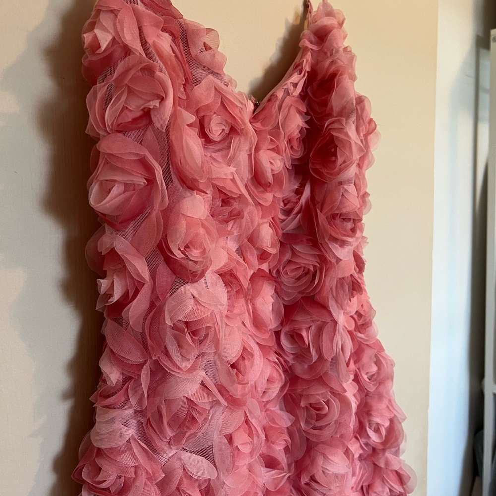 Lulu's Rosy Ruffle Dress - Picture 2 of 5